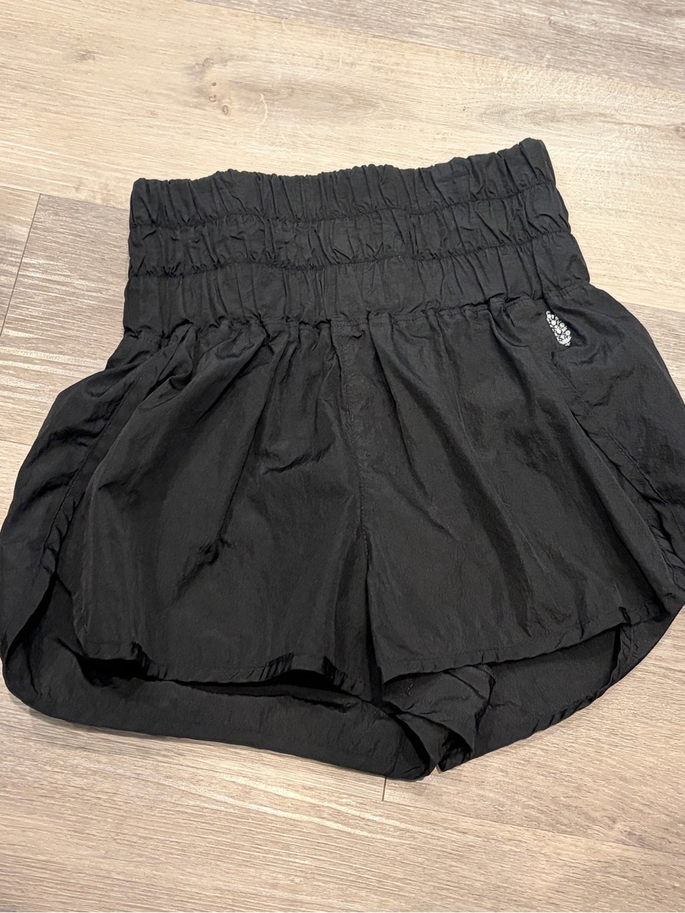 Free People Movement High-Waist Black Women's Shorts